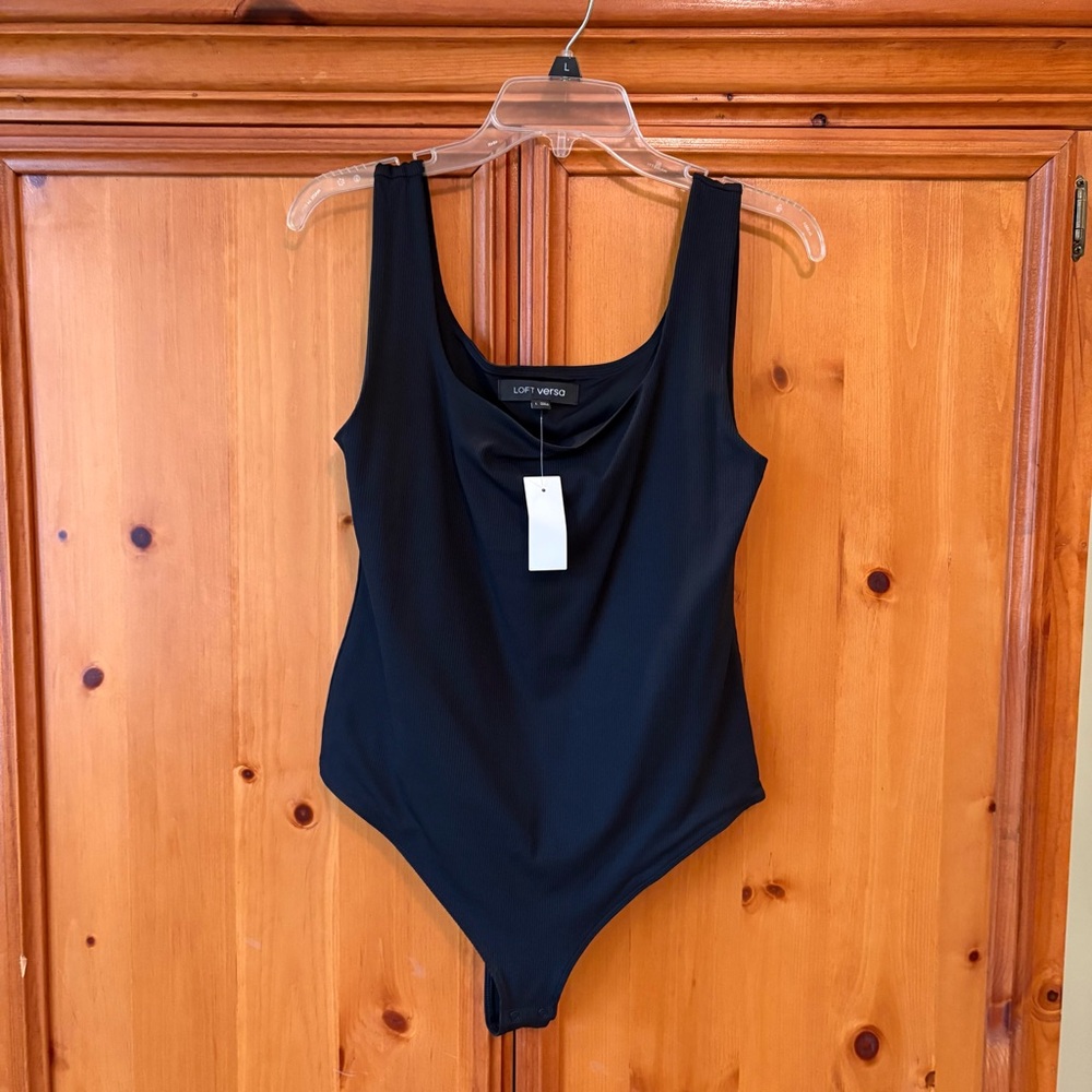 Loft Versa Black Sleeveless Bodysuit